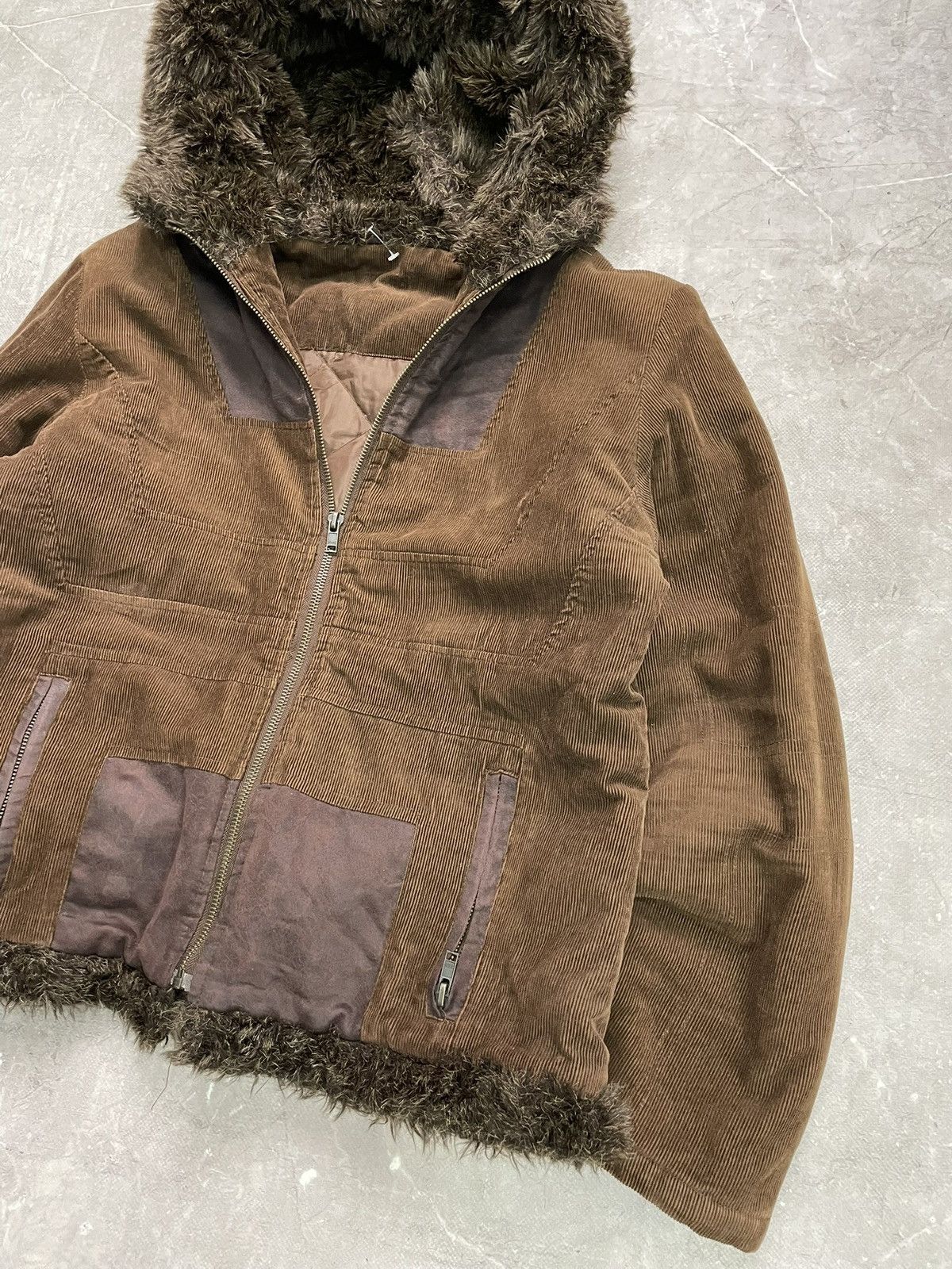 If Six Was Nine If six was nine Corduroy Faux Fur Hooded Jacket Y2K hype Size US M / EU 48-50 / 2 - 2 Thumbnail