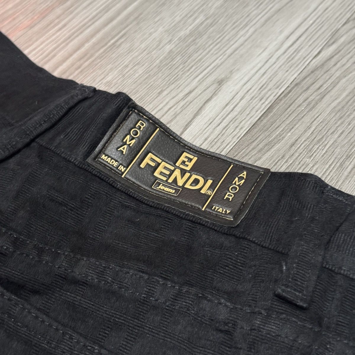 Fendi Fendi Black Monogram Pants Size 28" / US 6 / IT 42 - 3 Thumbnail