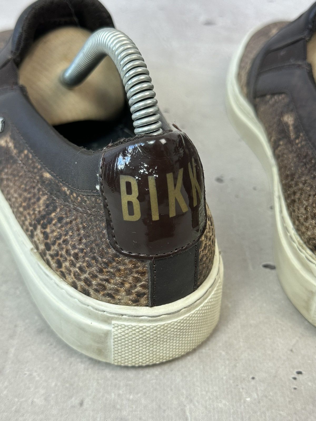 Dirk Bikkembergs Dirk Bikkembergs Snake Brown Leather Men’s Slip on Size US 7.5 / EU 40-41 - 13 Thumbnail