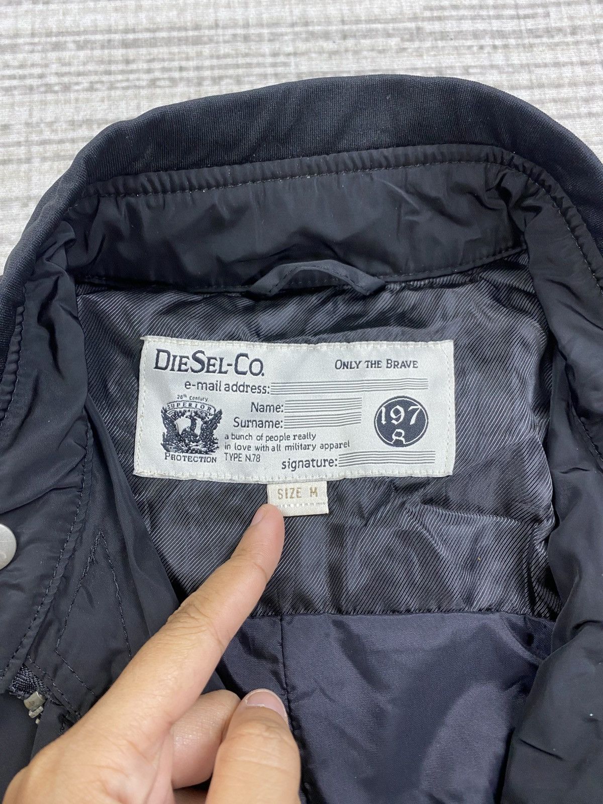 Diesel × Japanese Brand × Vintage Vintage Diesel.Co Slim Stripe Fullzip Biker Jacket Size US M / EU 48-50 / 2 - 13 Thumbnail