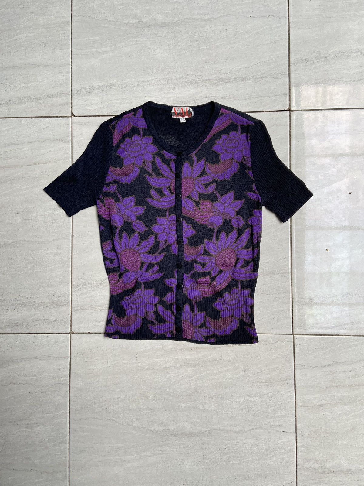 Valentino VALENTINO Knit T-shirt Size US XS / EU 42 / 0 - 1 Thumbnail