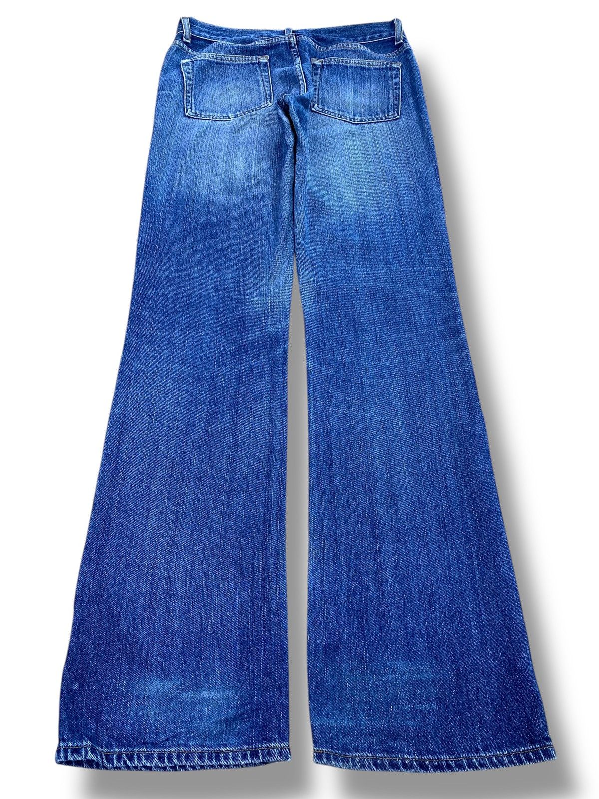 Gap GAP Faded Blue Wash Whiskered Style Boot Cut Jeans Size US 32 / EU 48 - 3 Thumbnail