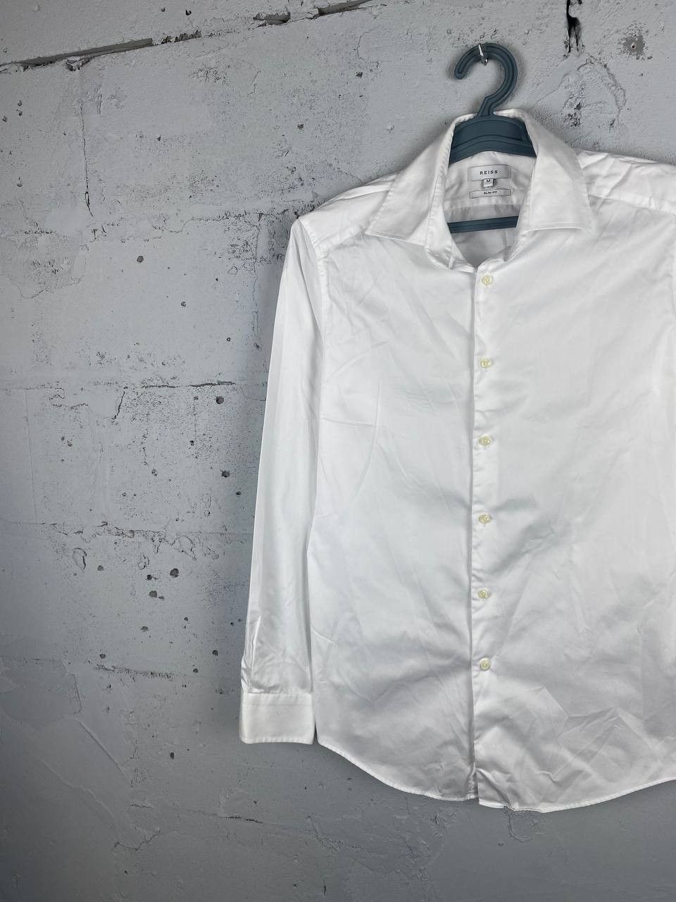 Reiss Luxury Reiss Wedding White Classic Dress Shirt Size US M / EU 48-50 / 2 - 2 Thumbnail