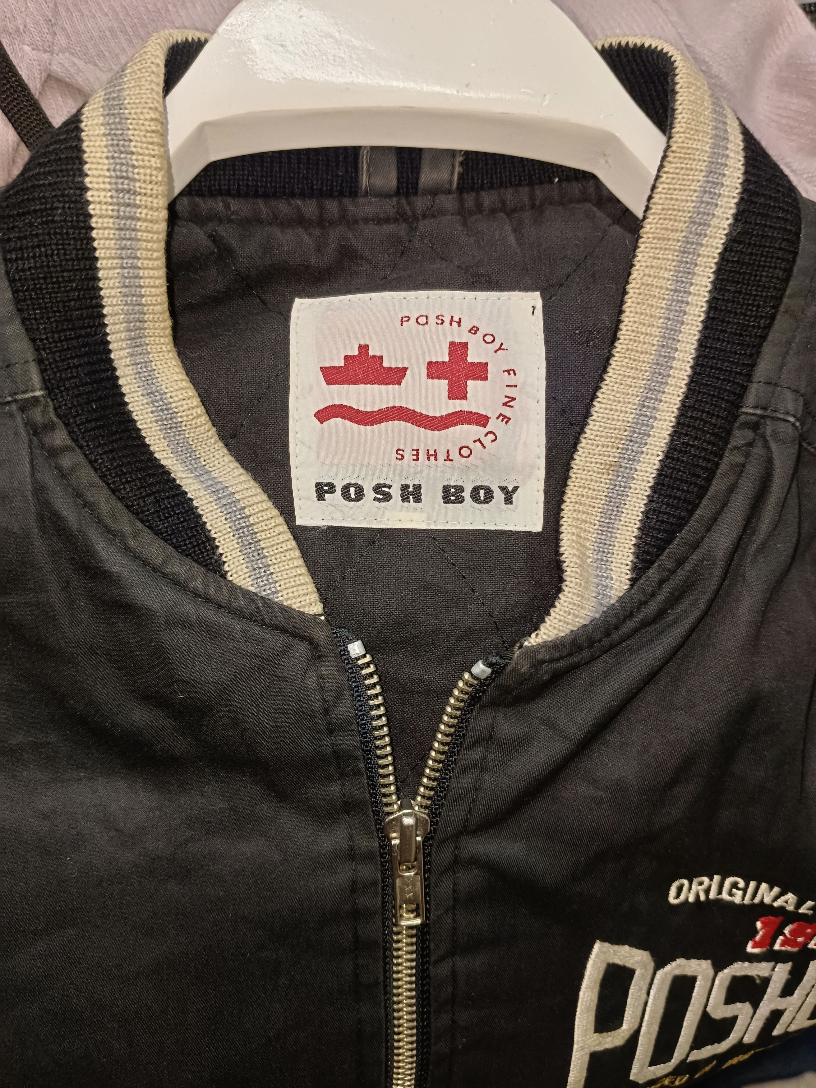 Japanese Brand × Vintage 🔥🔥RARE🔥🔥 VINTAGE 90”s POSHBOY BOMBER JACKET Size US L / EU 52-54 / 3 - 5 Thumbnail