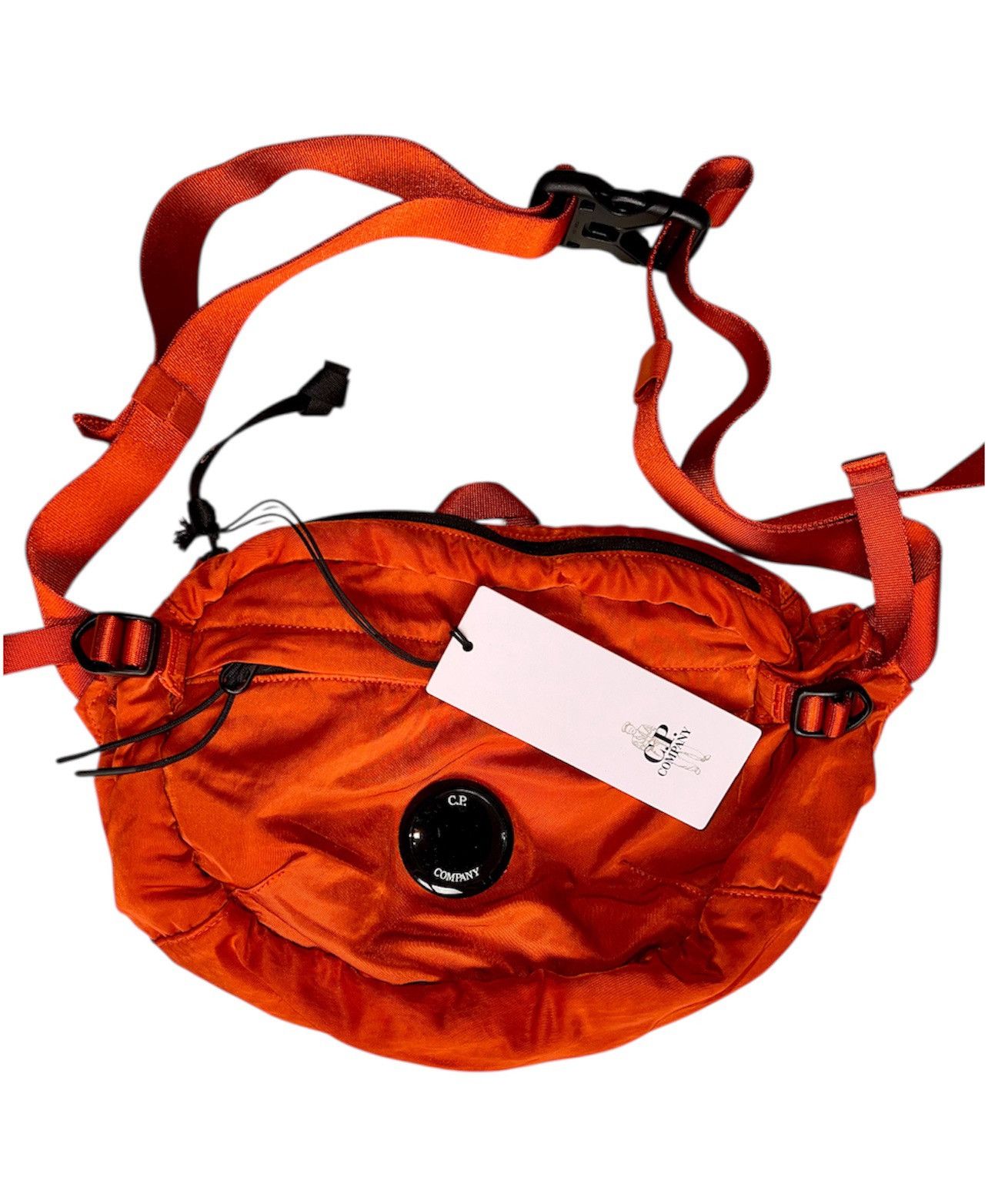 C P Company Nylon B Crossbody Pack Lens Shoulder Waist Bag in Orange, Men's