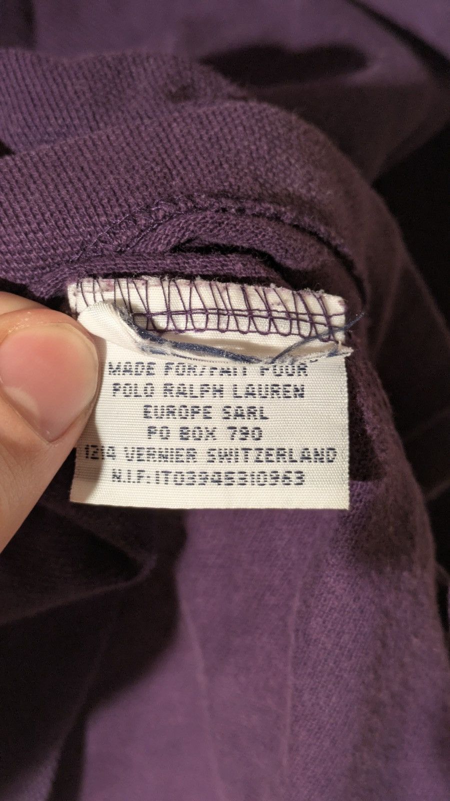 Polo Ralph Lauren 👕 Polo Ralph Lauren Long Sleeve Polo Shirt – Purple (Size L) Size US L / EU 52-54 / 3 - 4 Thumbnail