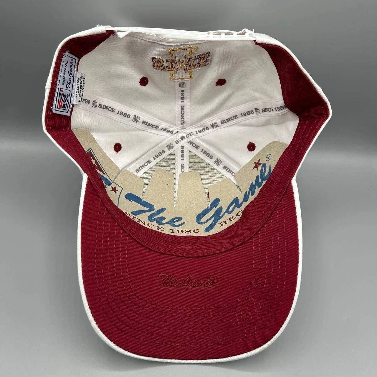 The Game Vintage Iowa State Cyclones Hat Men NCAA Snap Back Cotton Size ONE SIZE - 4 Thumbnail
