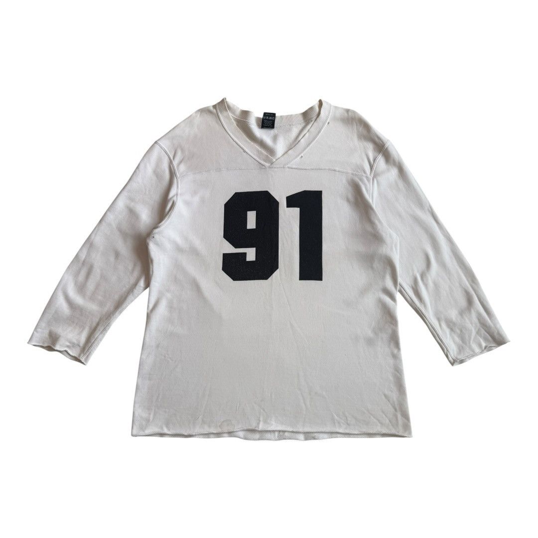 Number (N)ine Number (N)ine SS06 3/4 Sleeve Distressed Axel Rose Jersey Size US XL / EU 56 / 4 - 2 Thumbnail