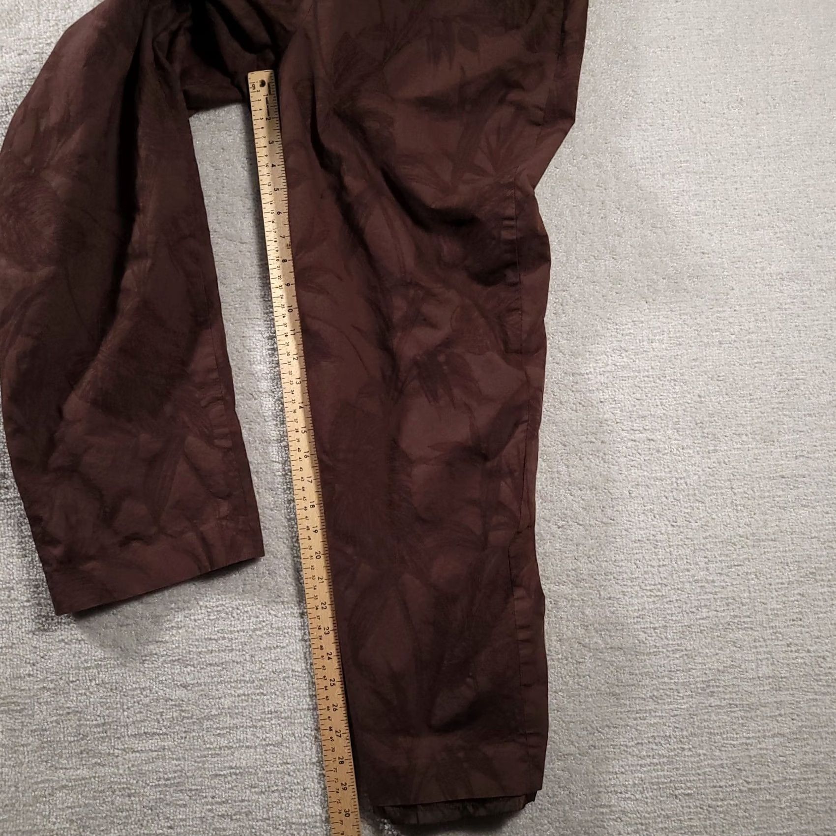 Talbots Vintage Talbots Dress Pants Womens 18 Brown Side Zip Lined Embroidered Leaf USA Size 40" / US 18 - 7 Thumbnail
