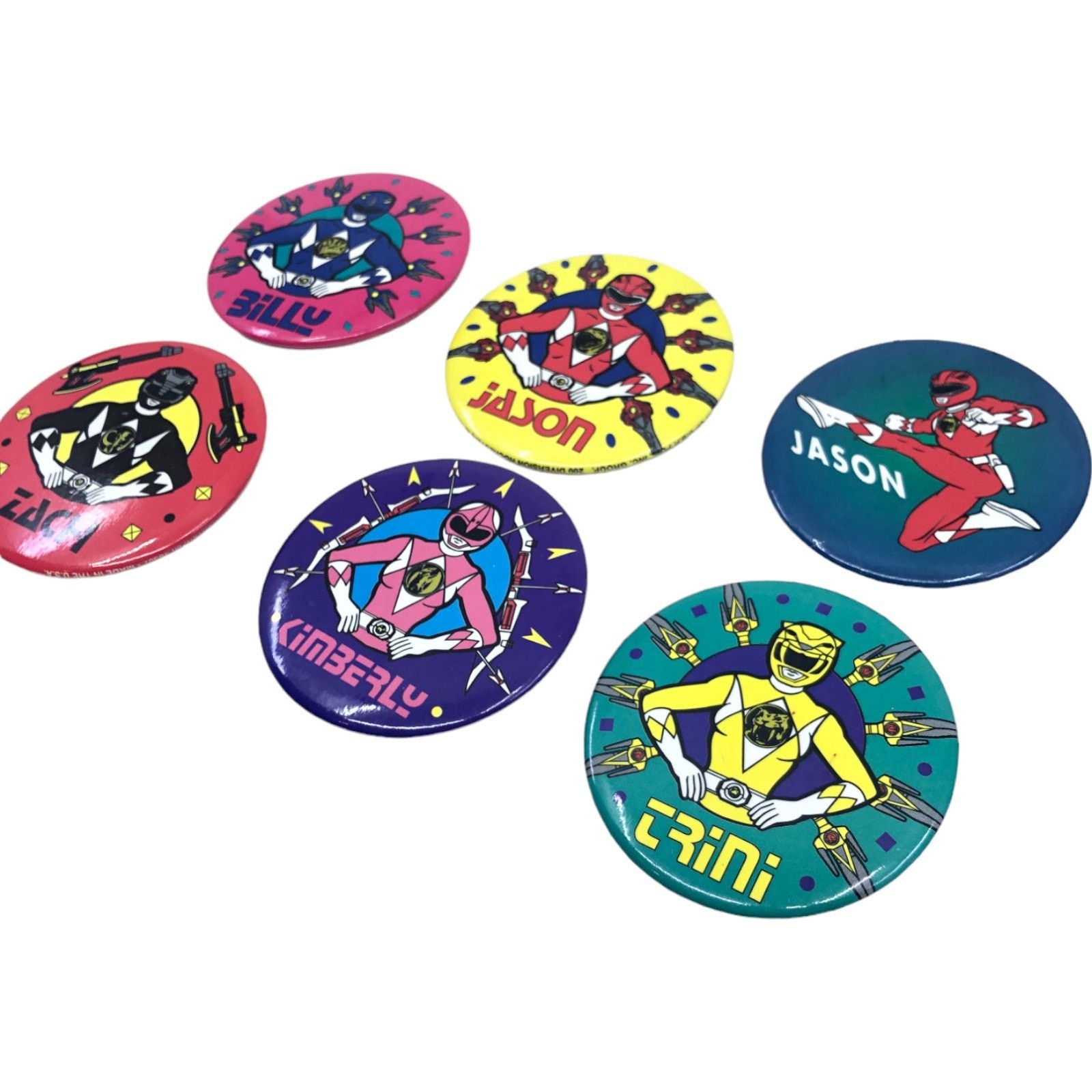 Other Mighty Morphin Power Rangers Vintage 1994 Pins [Set of 6] Size ONE SIZE - 2 Thumbnail