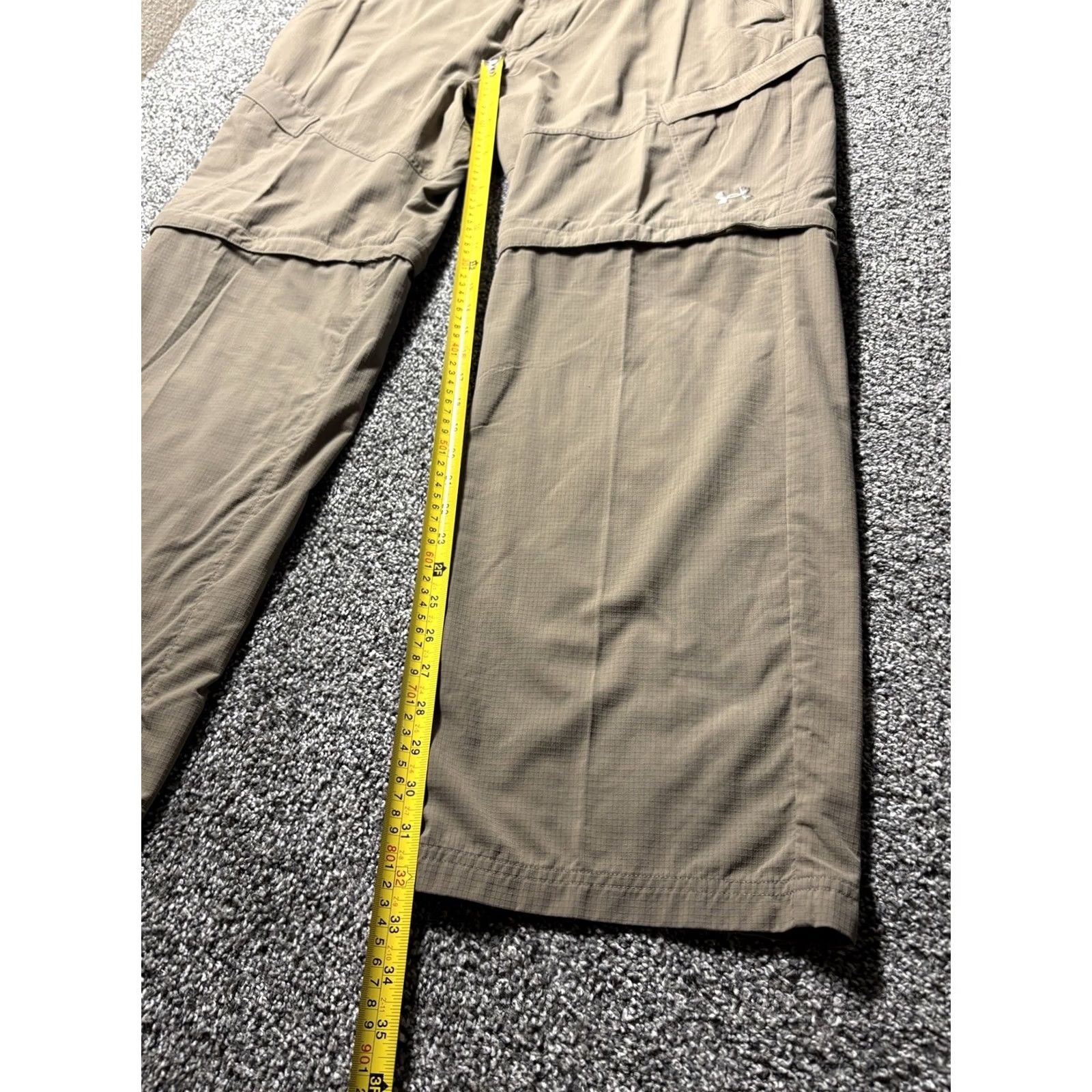 Under Armour Under Armour Ripstop Pants Mens 42x32 Beige Cargo Convertible Hooded? No. Size US 42 / EU 58 - 7 Thumbnail