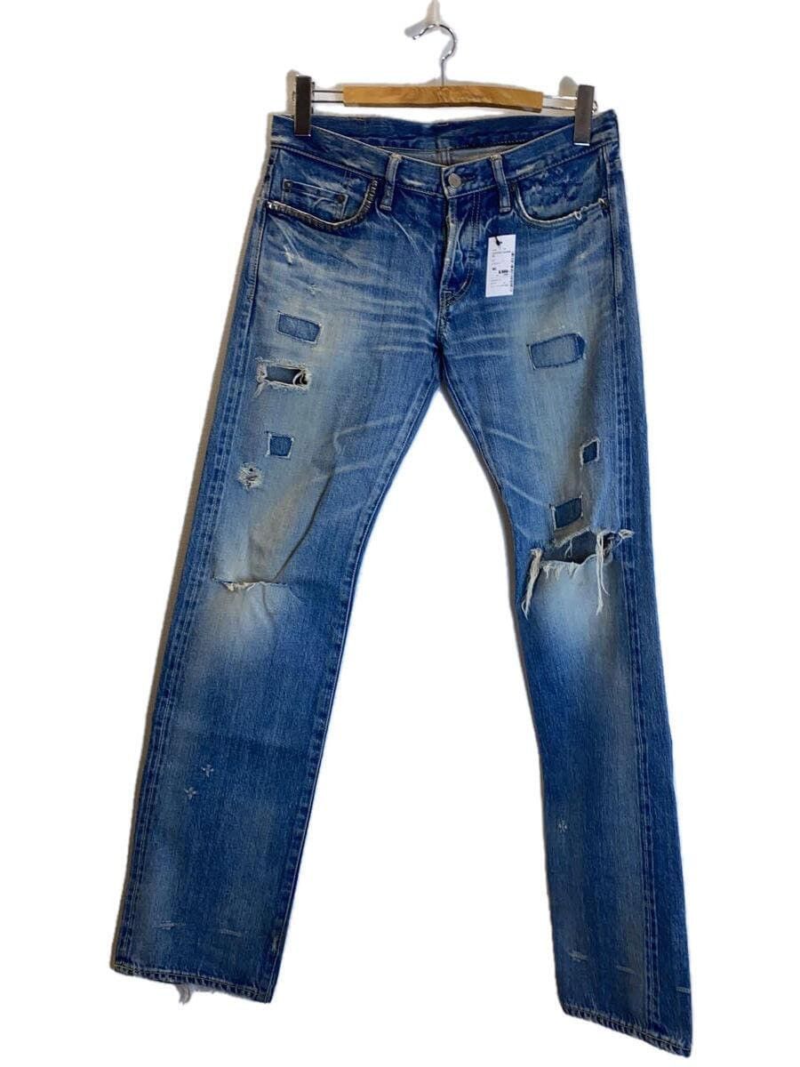 image of Hysteric Glamour Distressed Denim in Blue, Men's (Size 30)