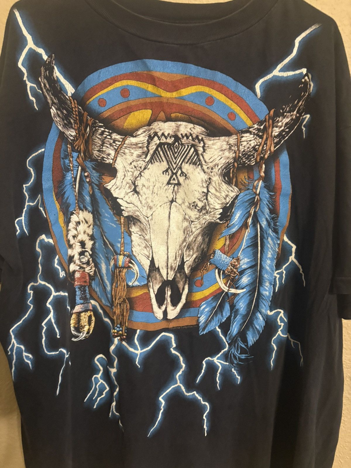 Other Vintage American Thunder Shirt Eagle Indian Print Size US XXL / EU 58 / 5 - 6 Thumbnail