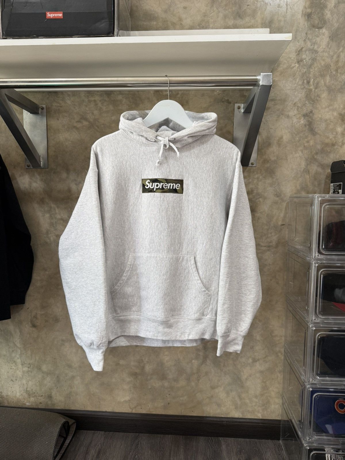 Supreme Surpreme Box Logo Camo Hoodie 💥 Size US S / EU 44-46 / 1 - 1 Thumbnail