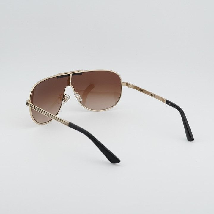 Versace Versace VE2293 1252/13 Square Sunglasses - Gold Frame, Brown Size ONE SIZE - 9 Thumbnail