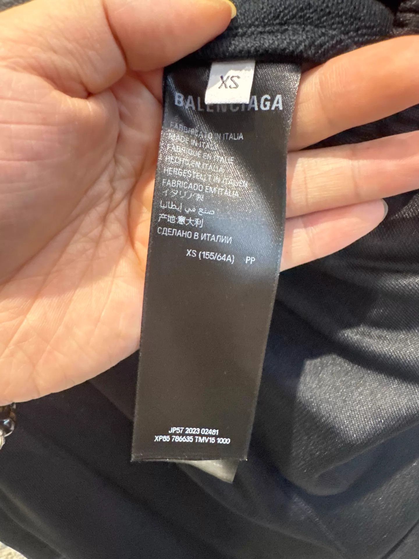 Balenciaga Balenciaga 3B Print Black Track Pants XS Unisex Size 25" / US 0 / IT 36 - 5 Thumbnail