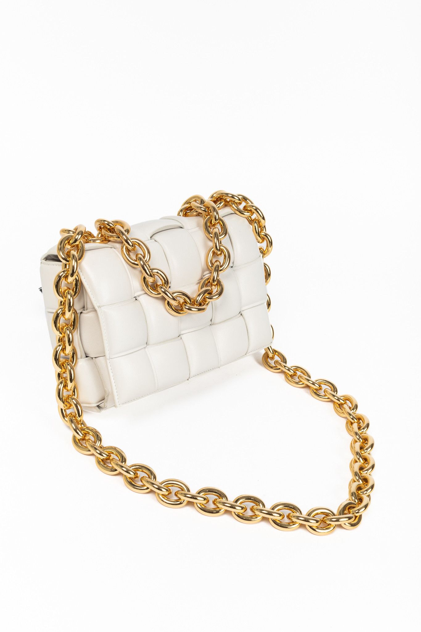 Bottega Veneta Bottega Veneta Maxi Chain Cassette Intreccio-Lambskin Bag Size ONE SIZE - 6 Thumbnail