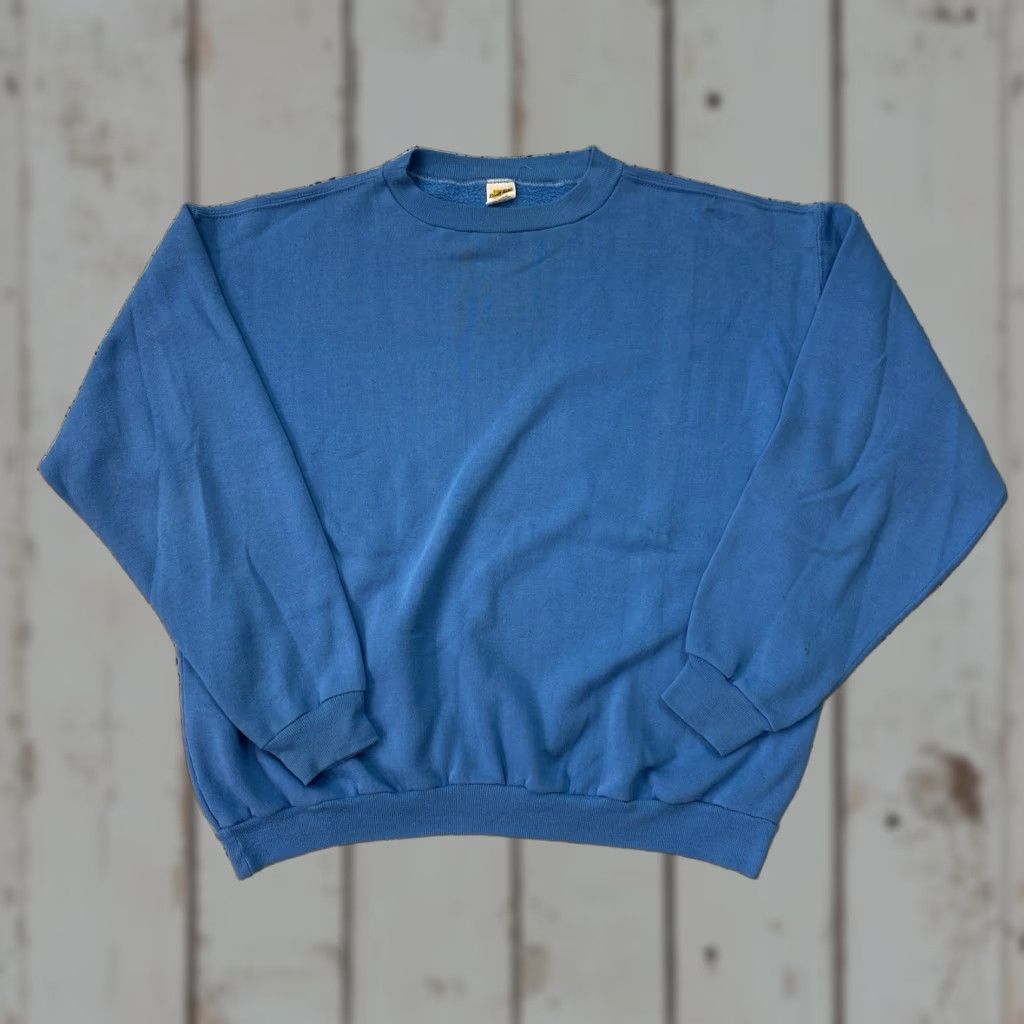 Russell Athletic VINTAGE Russell Athletic Sweatshirt Mens XL Blue Crew Neck Pullover USA 90s Heavyweight Size US XL / EU 56 / 4 - 1 Thumbnail
