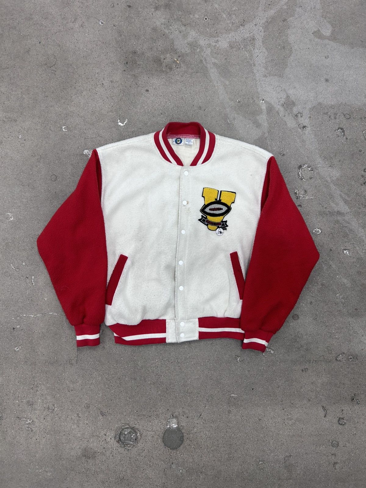 Vintage Vintage 90s cotton varsity jacket size large Size US XL / EU 56 / 4 - 1 Thumbnail