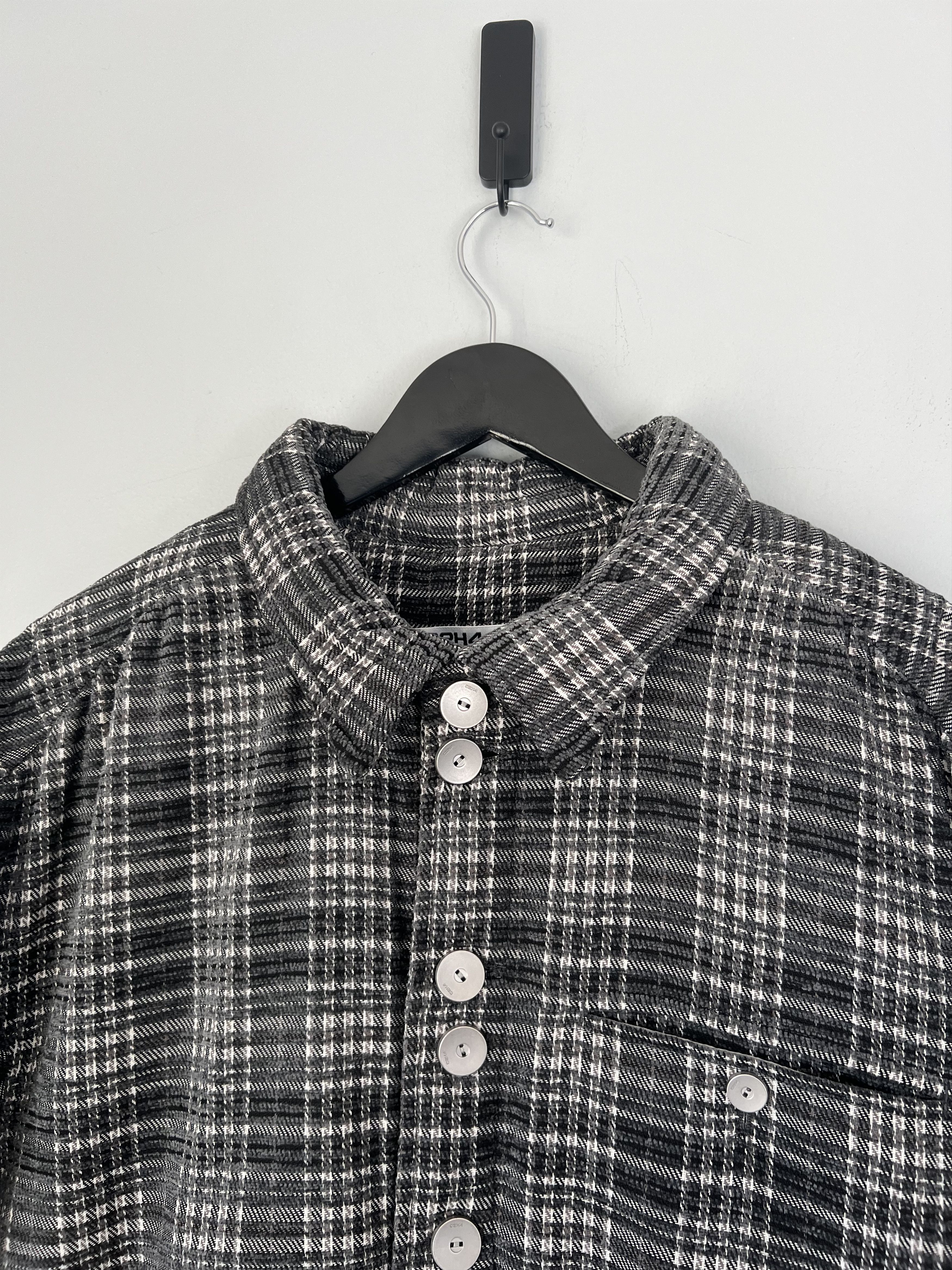C2H4 C2H4 Gridlines Puffer Shirt in Dark Grey Size US S / EU 44-46 / 1 - 2 Thumbnail