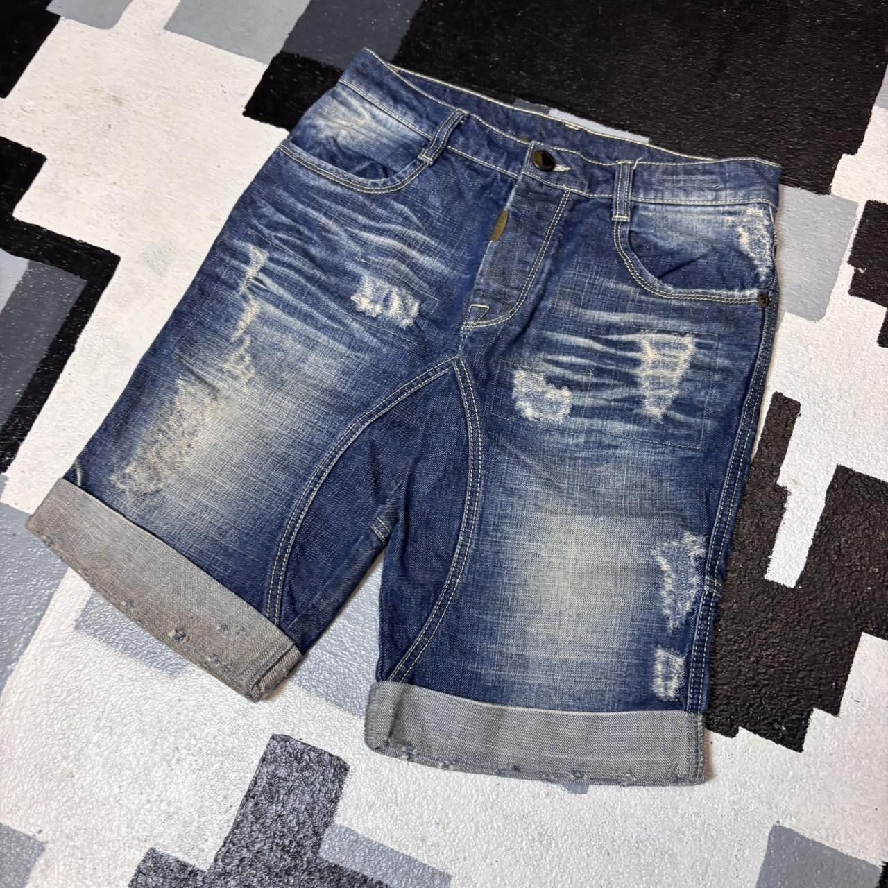 Japanese Brand × Vintage Vintage Adrian Hammond denim shorts Size US 31 - 3 Thumbnail