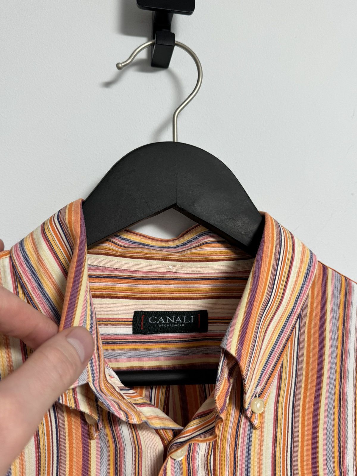 Canali Canali Button Up Shirt Luxury Hype Size US L / EU 52-54 / 3 - 9 Thumbnail