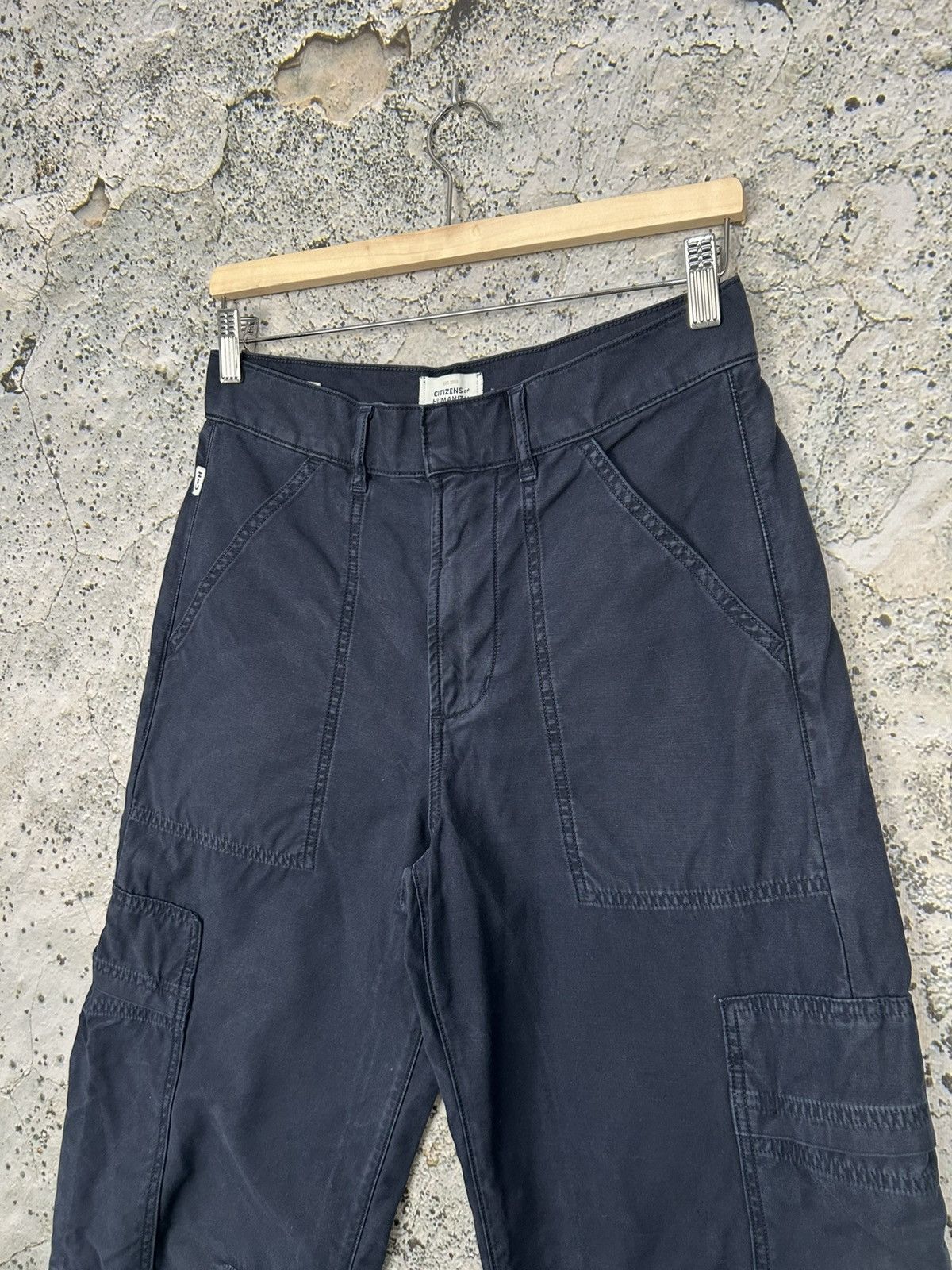 Citizens Of Humanity Citizen of Humanity Navy Cargo Pants Designer Avant Garde Size US 26 / EU 42 - 3 Thumbnail