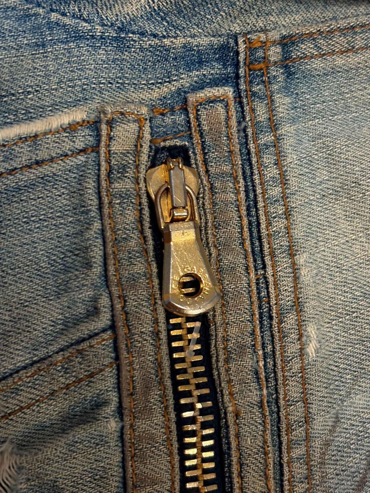 Dolce & Gabbana Dolce & Gabbana distressed blue multizip denim jacket Size S / US 4 / IT 40 - 9 Thumbnail