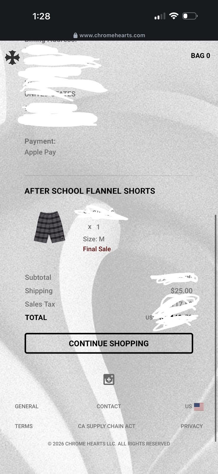 Chrome Hearts Chrome Hearts After School Flannel Shorts Size US 30 / EU 46 - 6 Thumbnail