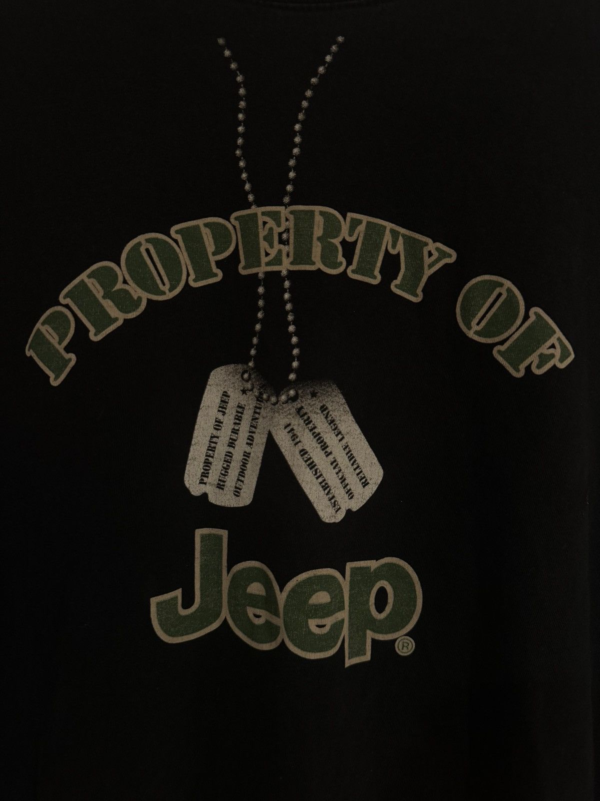 Jeep Vintage Jeep Long Sleeve black dog tag tee Size US XXL / EU 58 / 5 - 2 Thumbnail