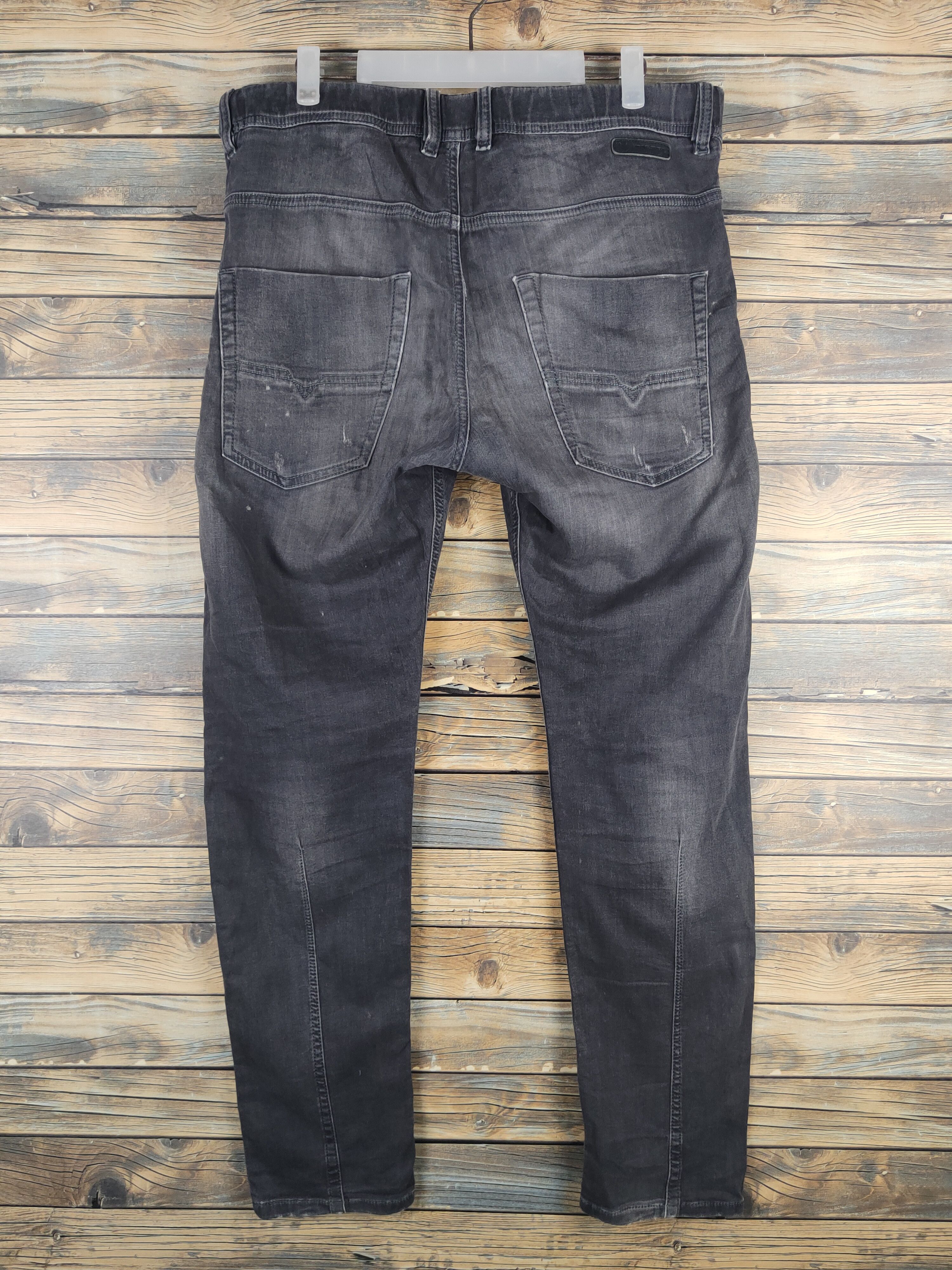 Diesel DL Diesel Black Ripped Soft Jeans sweatpants #46-237T Size US 33 - 8 Thumbnail