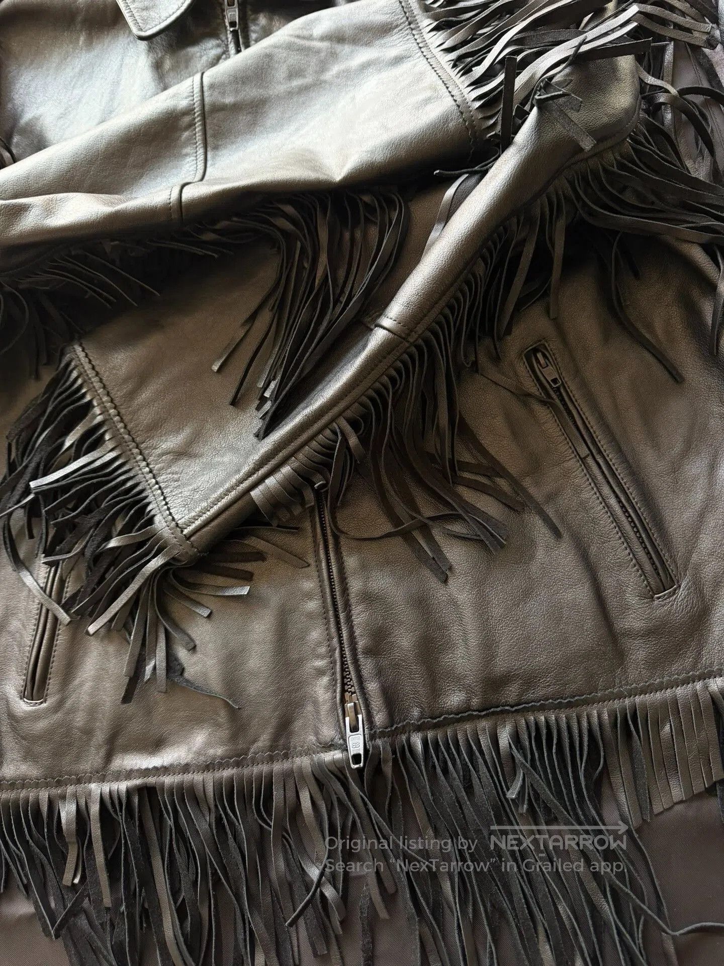Balenciaga Balenciaga Fringed Leather Jacket. Size XS / US 0-2 / IT 36-38 - 8 Thumbnail