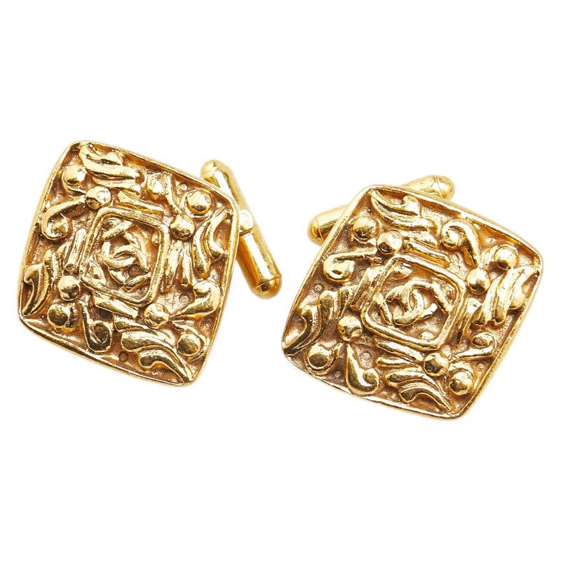 Chanel Chanel Chanel Coco Mark Vintage Cufflinks Metal Cufflinks DUTY FREE for USA Size ONE SIZE - 1 Thumbnail