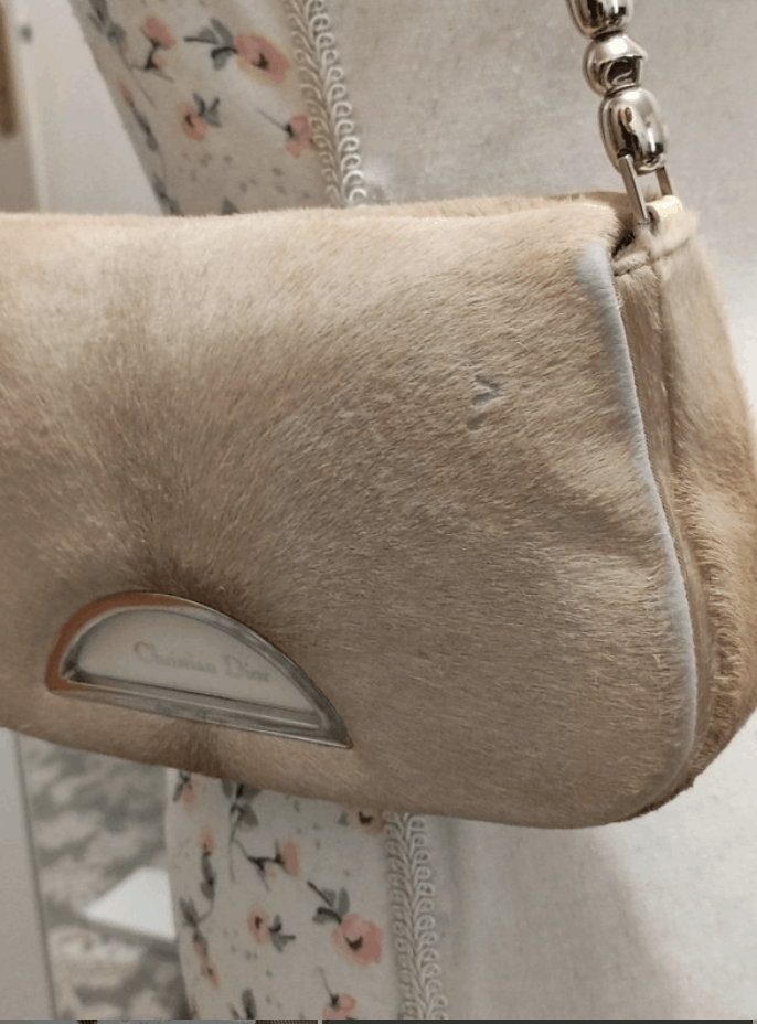 Christian Dior Monsieur × Dior Dior Bag Malice Saddle Shoulder Hodo Fur Leather 90s EX0031 Size ONE SIZE - 7 Thumbnail