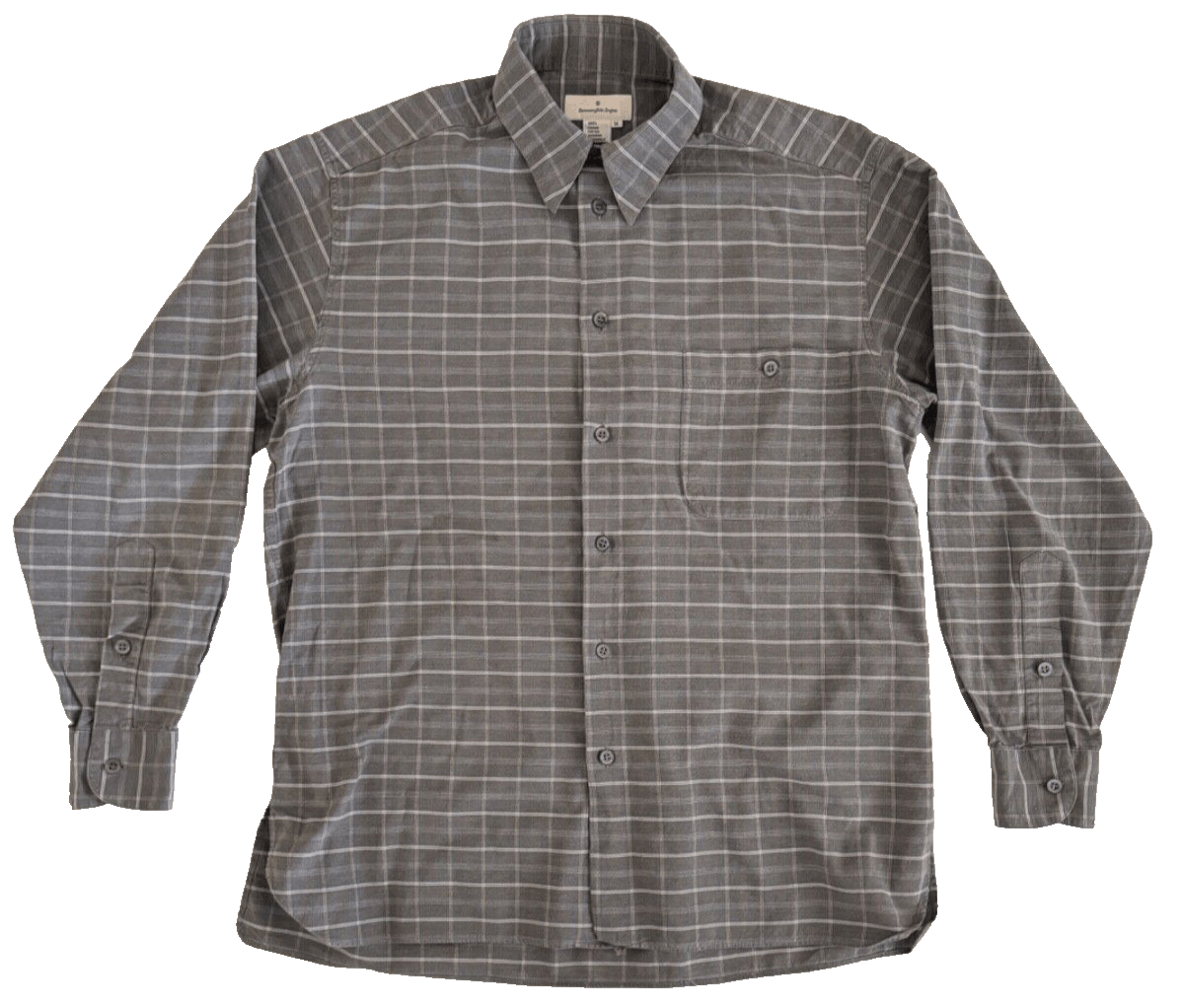 Ermenegildo Zegna Ermenegildo Zegna Shirt Mens M Button Down Grey Brown Italy Size US M / EU 48-50 / 2 - 1 Thumbnail