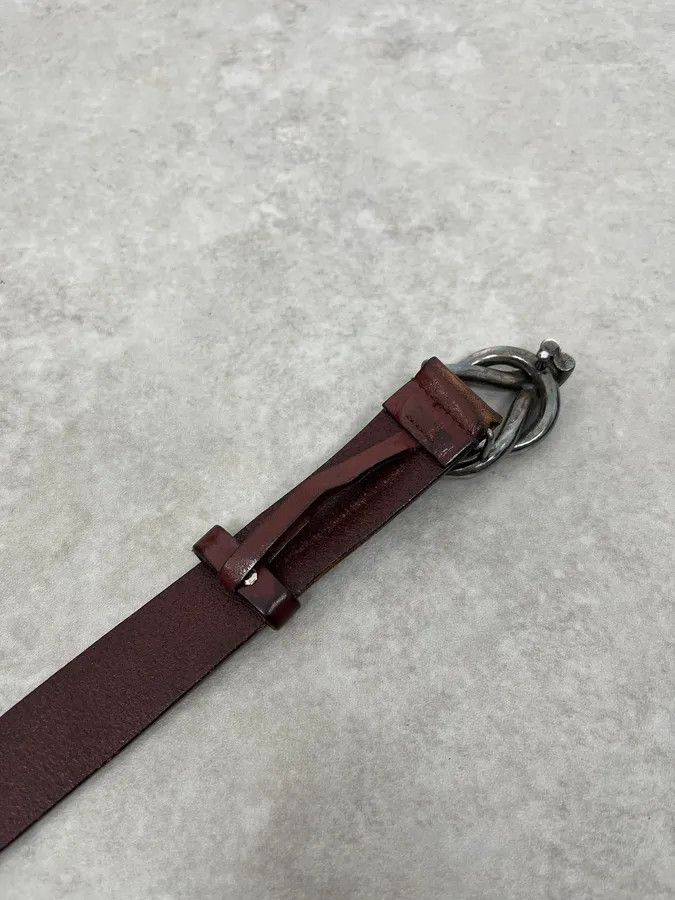 Gucci 2000s Gucci Signature Brown Leather Belt Size ONE SIZE - 7 Thumbnail