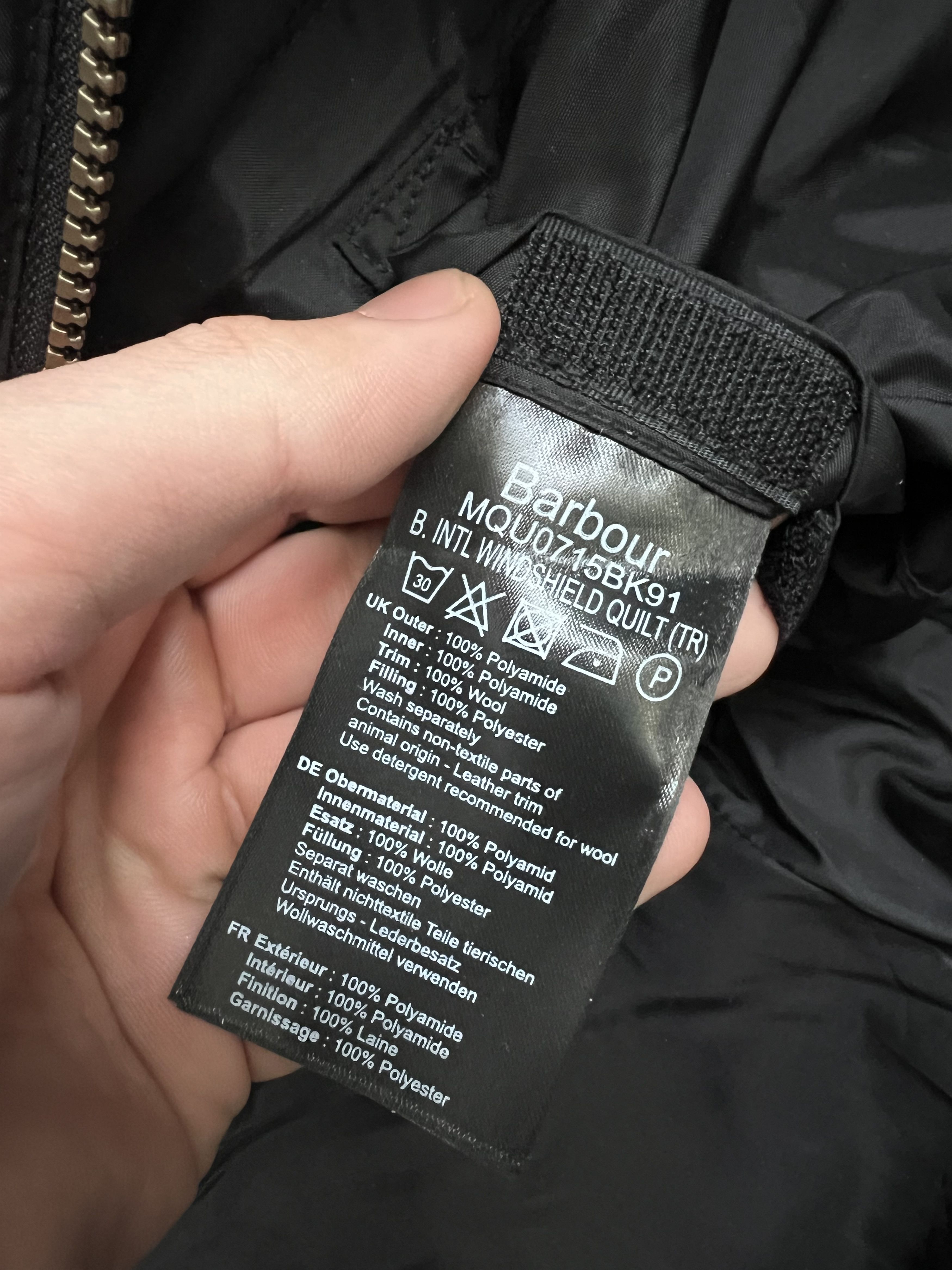 Barbour Barbour Men's Black Quilted Jacket Stand Collar Size US L / EU 52-54 / 3 - 7 Thumbnail
