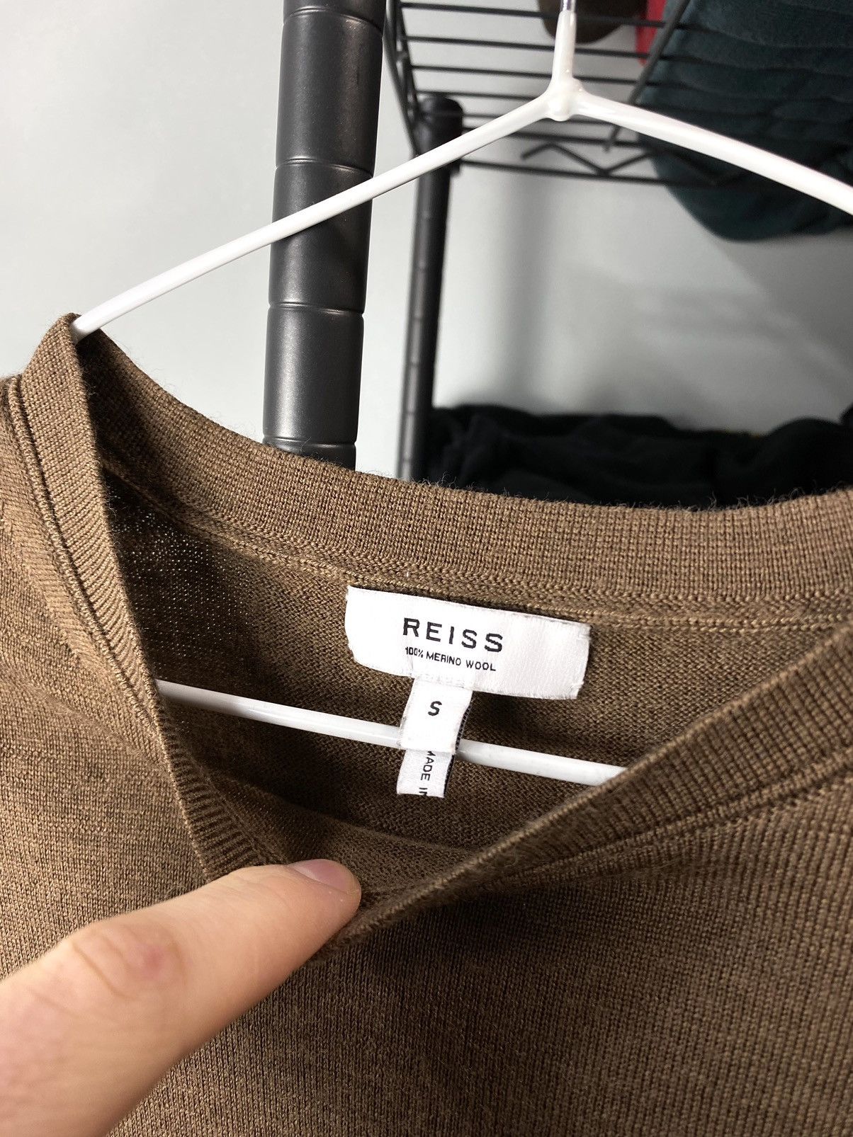 Reiss Brown Reiss Merino Wool Luxury Sweater Brioni Style Size US S / EU 44-46 / 1 - 4 Thumbnail