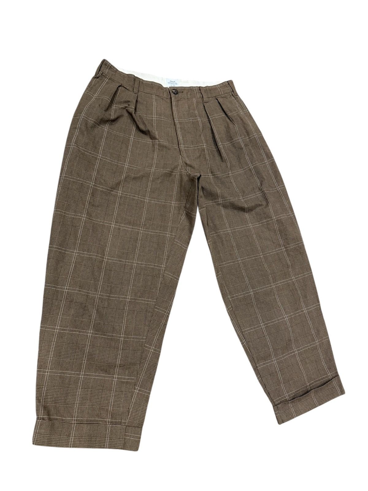 Japanese Brand × Junya Watanabe JAPAN BRAND COEN PLAID WIDE PANTS BALLON STYLE LONG RISE Size US 32 / EU 48 - 2 Thumbnail