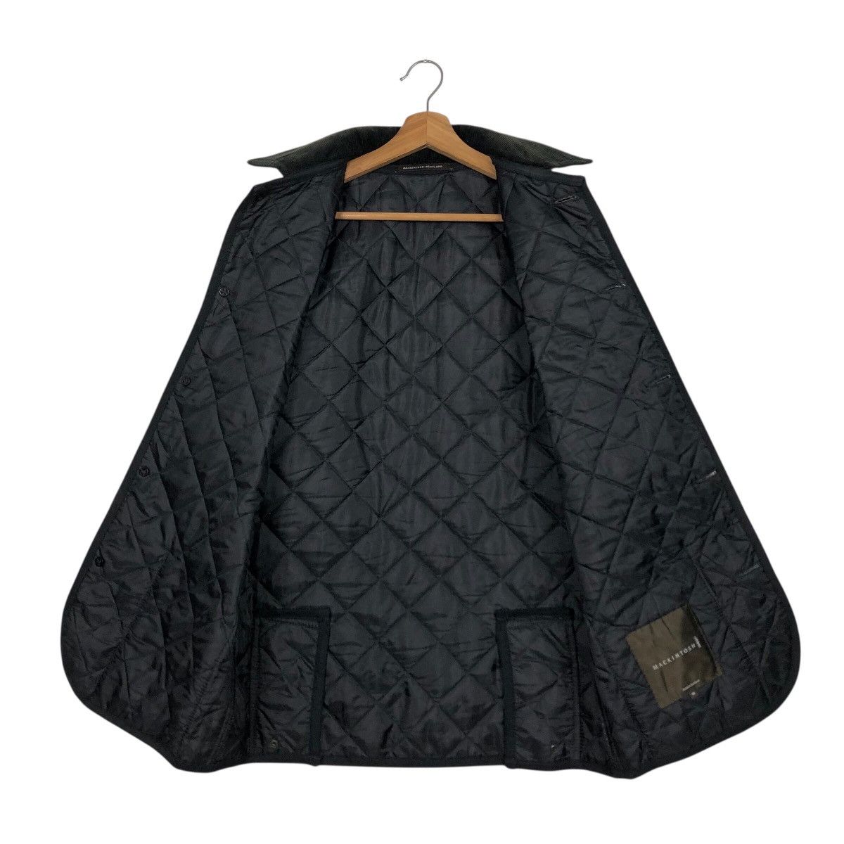 Mackintosh 📌Vintage Button Jacket Quilted Mackintosh Rich Black Size US M / EU 48-50 / 2 - 15 Thumbnail