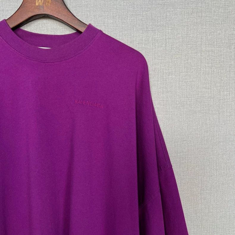 Balenciaga Balenciaga Purple oversize hexagram embroidered logo short Size US XS / EU 42 / 0 - 3 Thumbnail