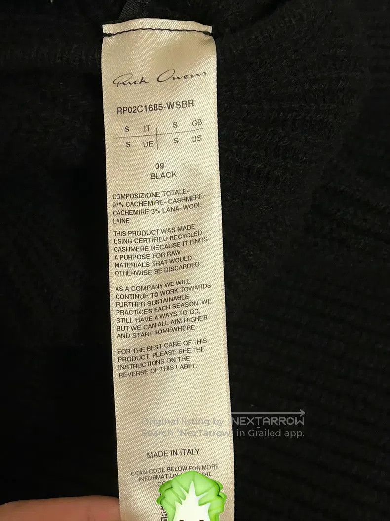 Rick Owens Rick Owens Banana Black Knit Sweater Size US S / EU 44-46 / 1 - 5 Thumbnail