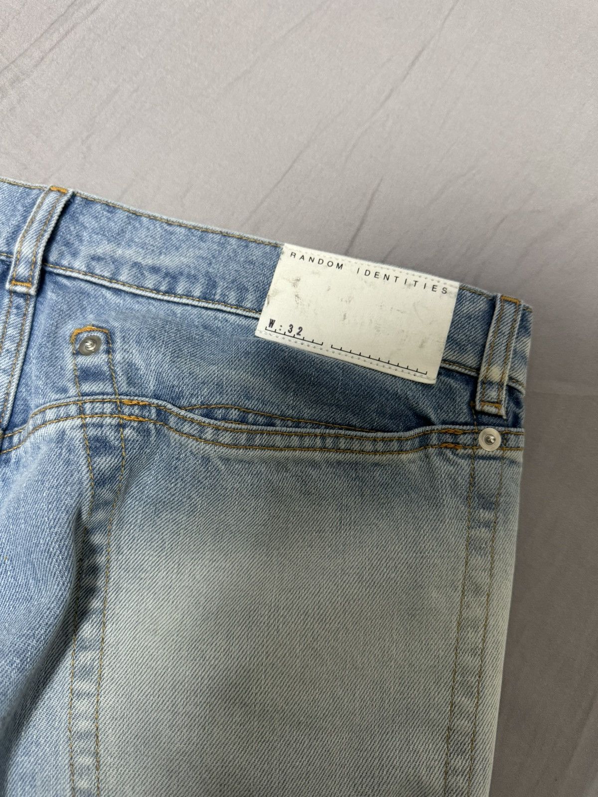 Random Identities Slim Fit Cutout Jeans Size US 32 / EU 48 - 3 Thumbnail