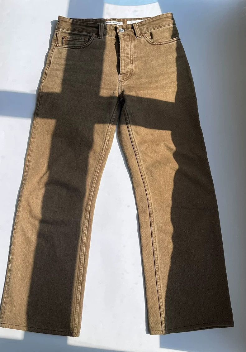 Our Legacy Our Legacy Light brown maroon straight jeans Size US 26 / EU 42 - 3 Thumbnail