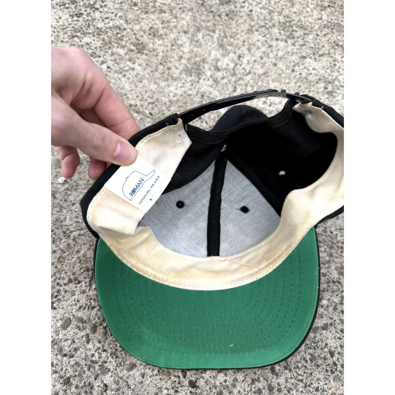 Vintage VINTAGE Grateful Dead Hat Black Wool SnapBack USA Made One Size Men OSFA Black Wool Snapback Hat USA Grateful Dead Mens Size ONE SIZE - 2 Thumbnail