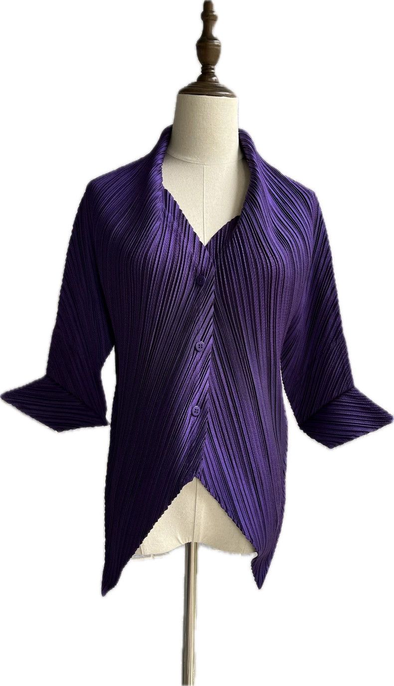 Issey Miyake Issey Miyake size:2 Purple mainline transformable top Size XS / US 0-2 / IT 36-38 - 2 Thumbnail