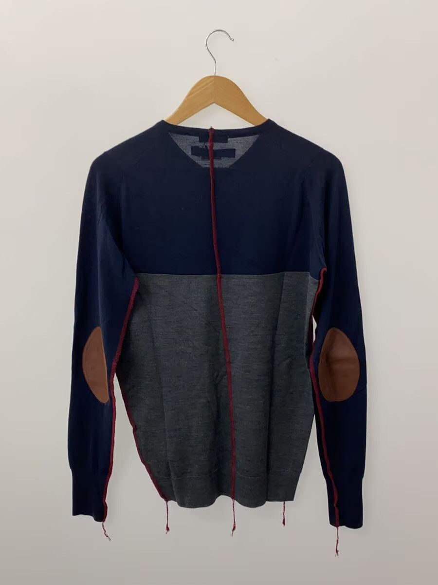 Junya Watanabe Contrast Overlock Stitch Wool Knit Sweater - Comme Size US S / EU 44-46 / 1 - 2 Thumbnail