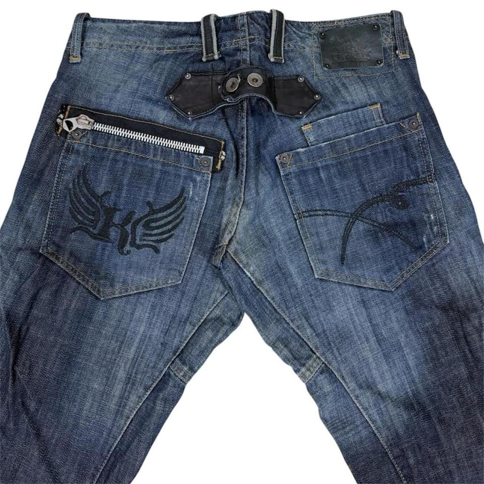 True Religion Vintage Kaporal mud wash unique denim jeans Size US 30 / EU 46 - 3 Thumbnail