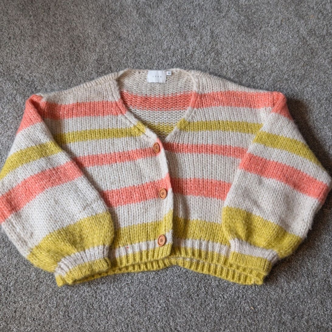 Other "Hannah Banana" Striped Boho Sweater w Wood Buttons by Lush Size S / US 4 / IT 40 - 7 Thumbnail