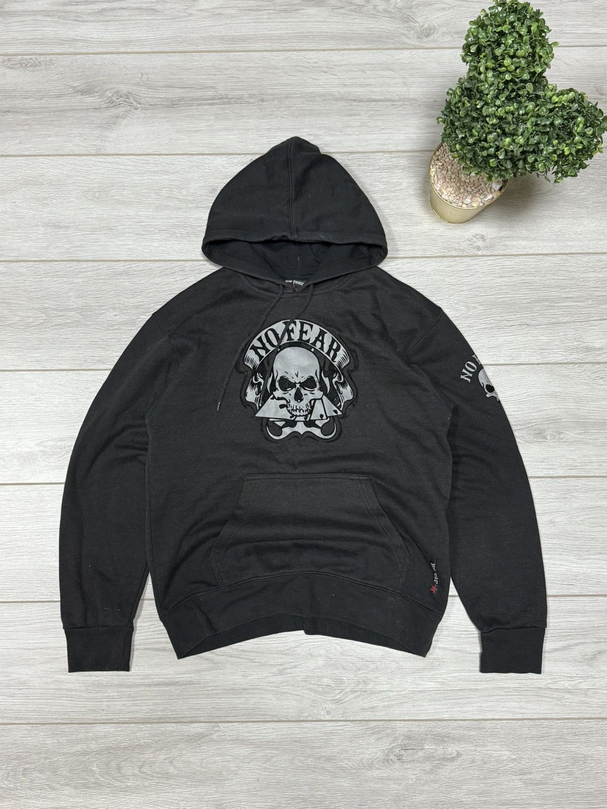 No Fear No fear vintage skull big logo hoodie Size US L / EU 52-54 / 3 - 1 Thumbnail